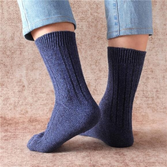 Wool Socks for Women - Womens Wool Socks Winter Warm Wool Socks - Picture 6 of 8